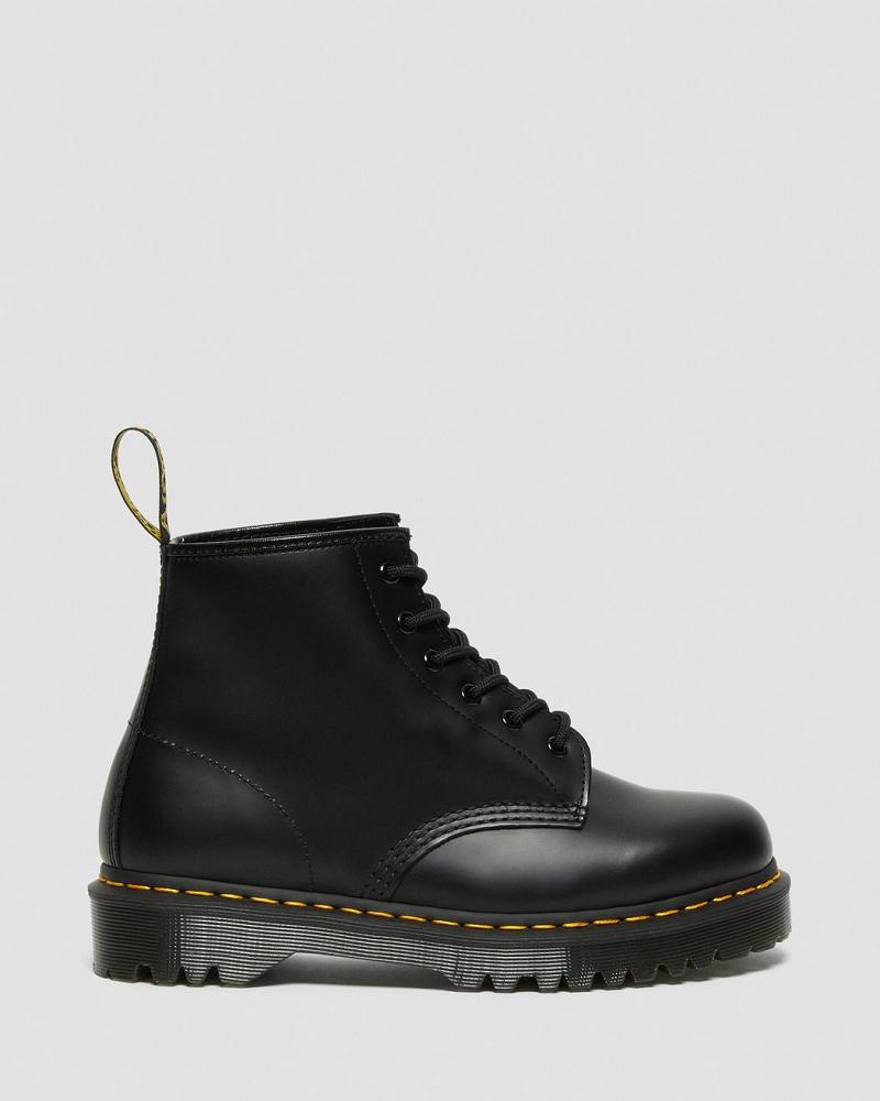 Men's Dr Martens 101 Bex Smooth Leather Ankle Boots Black | AU 405BEX